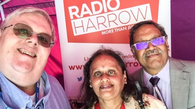 Rekha Shah, Deputy Mayor of Harrow visited Radio Harrow's stall